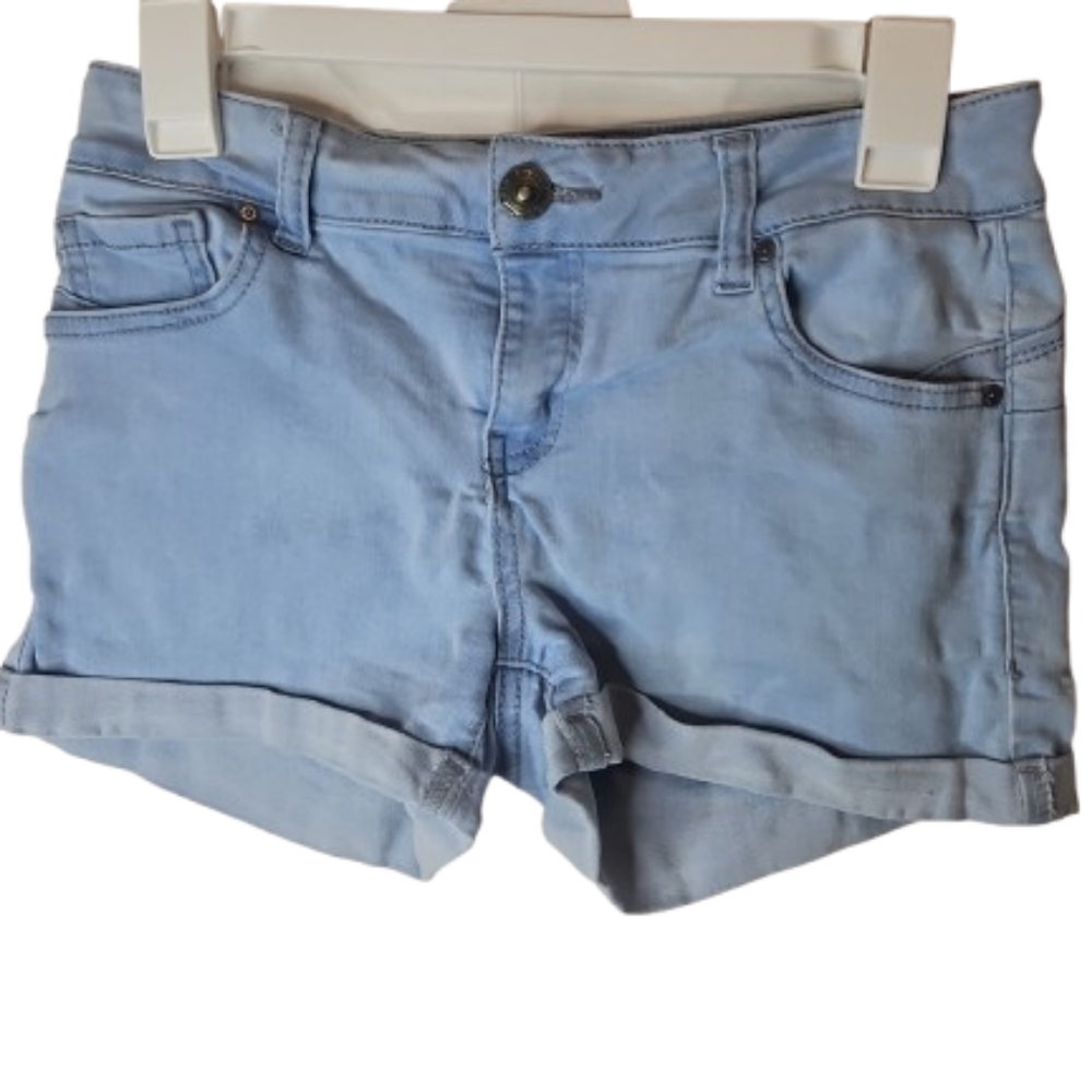 Wax Jeans Butt. I Love You! Women Mid Waist Cuffed Hem Denim Shorts M